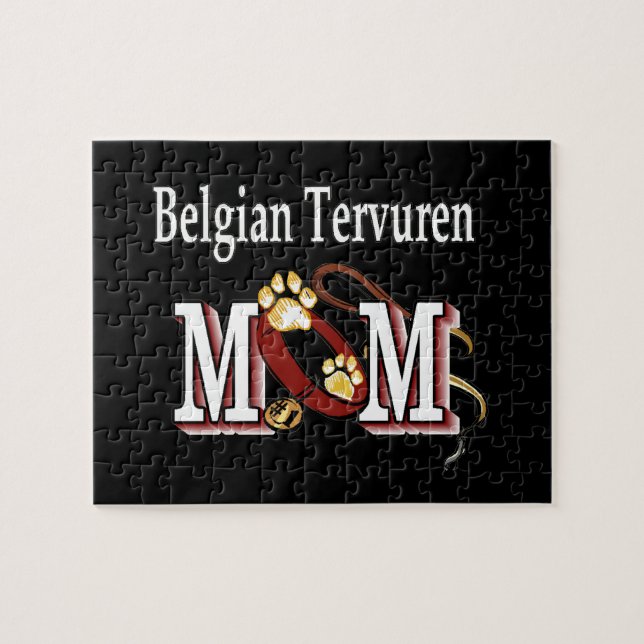 Belgische Tervuren Dog MAMA Puzzle (Horizontal)