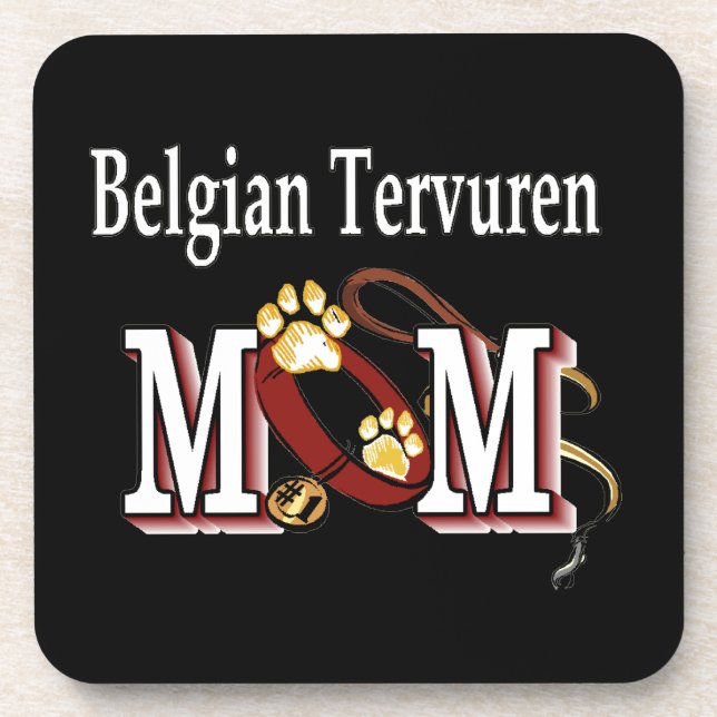 Belgische Tervuren Dog MAMA Untersetzer (Vorderseite)