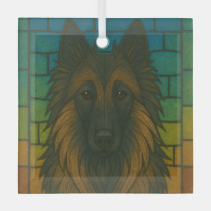 Belgische Tervuren ‚Hartglas‘ Ornament Aus Glas