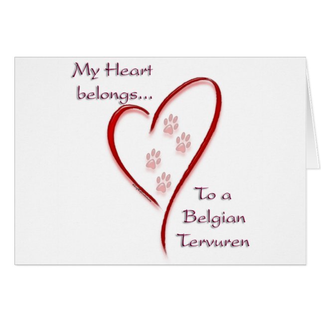 Belgische Tervuren Heart Belongs (Vorderseite (Horizontal))