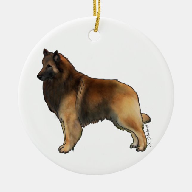 Belgische Tervuren Keramik Ornament (Vorne)