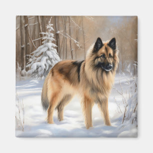 Belgische Tervuren lassen es Weihnachten Magnet