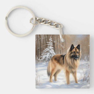 Belgische Tervuren lassen es Weihnachten Schlüsselanhänger