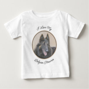 Belgische Tervuren Malerei - Niedliche Original Hu Baby T-shirt