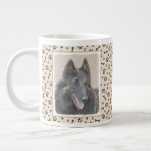 Belgische Tervuren Malerei - Niedliche Original Hu Jumbo-Tasse