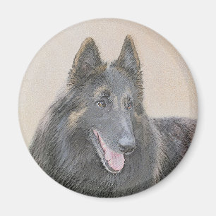 Belgische Tervuren Malerei - Niedliche Original Hu Magnet