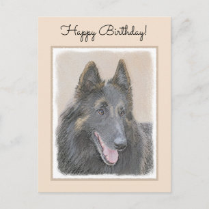 Belgische Tervuren Malerei - Niedliche Original Hu Postkarte