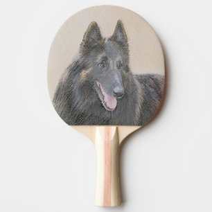 Belgische Tervuren Malerei - Niedliche Original Hu Tischtennis Schläger