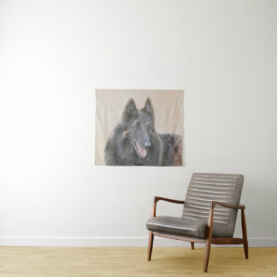 Belgische Tervuren Malerei - Niedliche Original Hu Wandteppich
