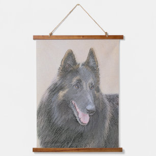 Belgische Tervuren Malerei - Niedliche Original Hu Wandteppich Mit Holzrahmen