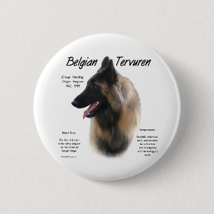 Belgische Tervuren treffen Rasse - Schaltfläche Button