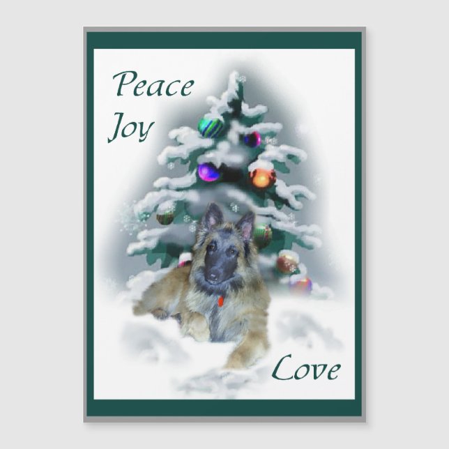 Belgische Tervuren Weihnachten Magnetkarte (Vorderseite)