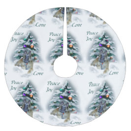 Belgische Tervuren Weihnachten Polyester Weihnachtsbaumdecke