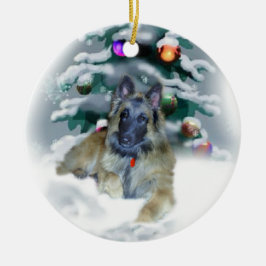 Belgische Tervuren Weihnachtsgeschenke Keramikornament