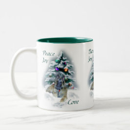 Belgische Tervuren Weihnachtsgeschenke Zweifarbige Tasse