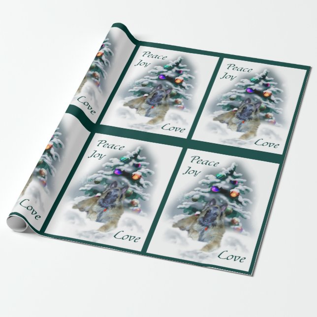Belgische Tervuren Weihnachtskunst Geschenkpapier (Ungerollt)