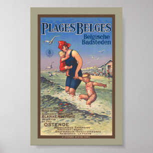 Belgische Vintage-Plakat 1920 Poster