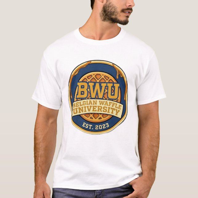 Belgische Waffel-Universität Ajay T-Shirt (Vorderseite)