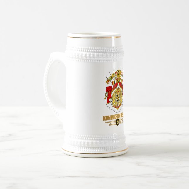 Belgische Wappen 2 Bierglas (Vorderseite Links)
