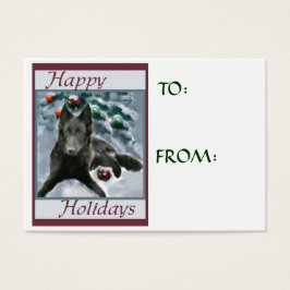 Belgische Weihnachtsgeschenke Name Tags