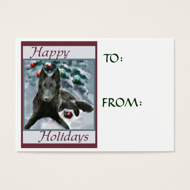 Belgische Weihnachtsgeschenke Name Tags (Vorderseite)