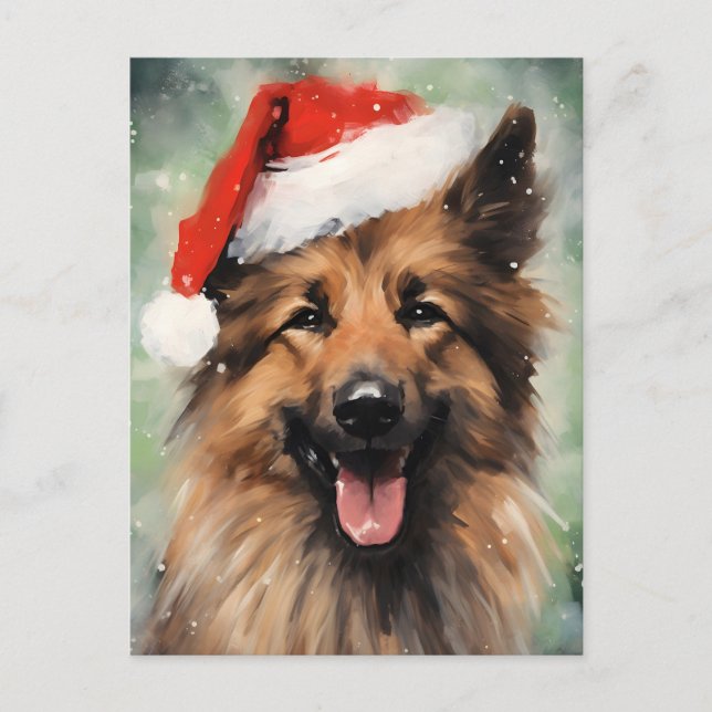 Belgische Weihnachtsmalerei Tervuren Postkarte (Vorderseite)