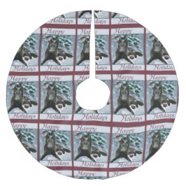 Belgische Weihnachtszeit Polyester Weihnachtsbaumdecke