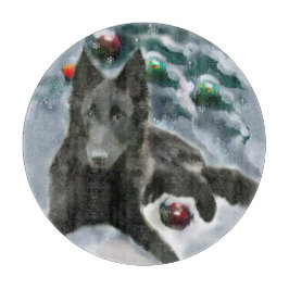 Belgische Weihnachtszeit Schneidebrett