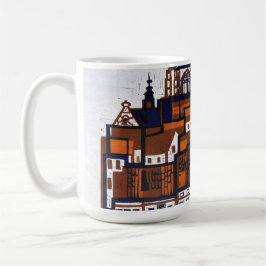 BELGISCHE WOODCUT LANDSCAPE KAFFEETASSE