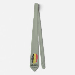 Belgischer Berührungs-Fingerabdruck-Flagge Krawatte