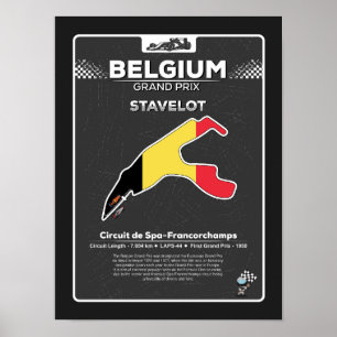 Belgischer GP-Plakat Poster
