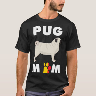 Belgischer Hund Pug Mama 678 T-Shirt