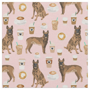 Belgischer Kaffeeliebhaber von Malinois rosa Stoff