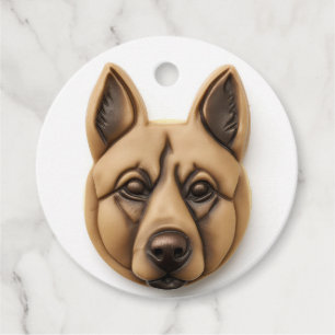 Belgischer Malinoi-Hund 3D inspiriert Geschenkanhänger