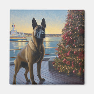 Belgischer Malinoi Weihnachtskreuzfahrt: Pawsome F Magnet