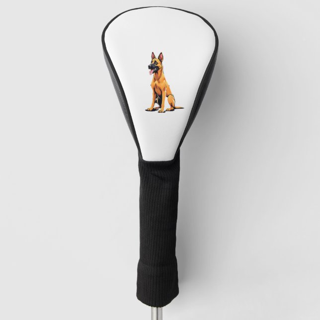 Belgischer Malinois (3) Golf Headcover (Vorderseite)