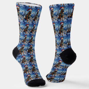 Belgischer Malinois Bergpatrouille Weihnachten Socken