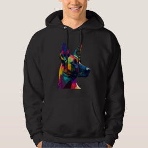 Belgischer Malinois Farbiger Pop Belgischer Malin Hoodie