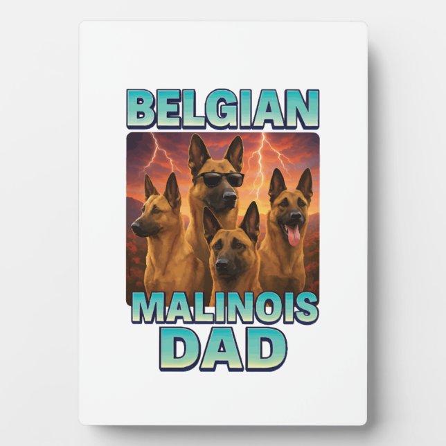 Belgischer Malinois Fotoplatte (Vorderseite)