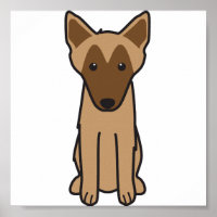 Belgischer Malinois-Hund-Cartoon