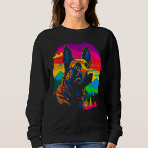 Belgischer Malinois Hund Wald Sweatshirt