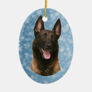 Belgischer Malinois Keramik Ornament