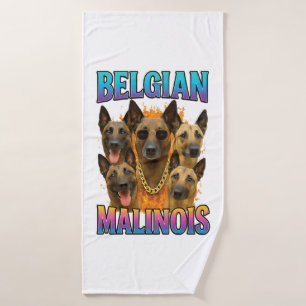 Belgischer Malinois-Kopie Badehandtuch