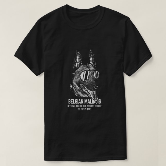 Belgischer Malinois Offizieller Hund der Coolen Lo T-Shirt (Design vorne)