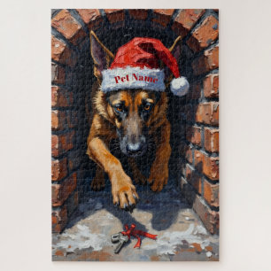 Belgischer Malinois-Schornstein-Rettungsmission-Hu Puzzle