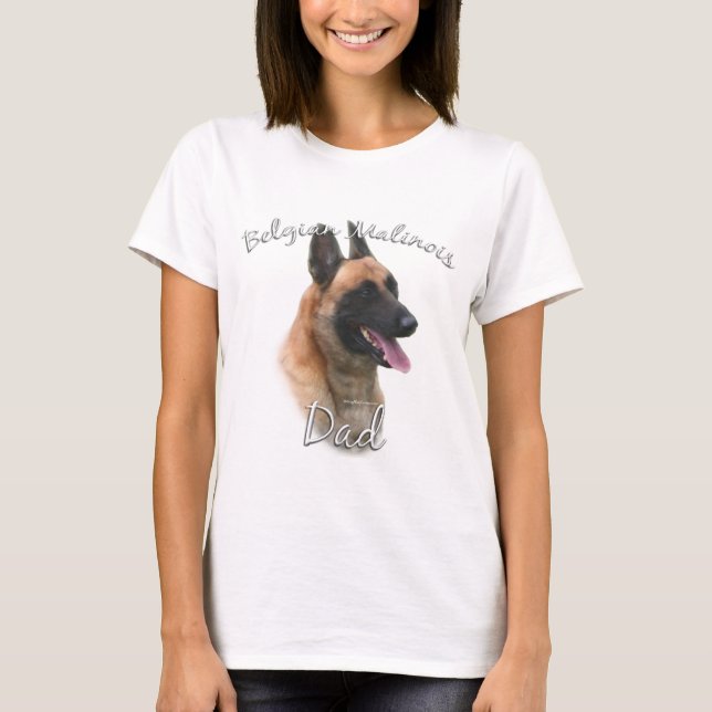 Belgischer Malinois-Vater 2 T-Shirt (Vorderseite)