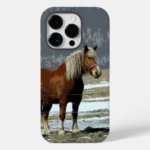 Belgischer Pferdeentwurf in Paddock-Handy-Fall Case-Mate iPhone 14 Pro Hülle
