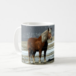 Belgischer Pferdewechsel in der Paddock-Tasse Kaffeetasse