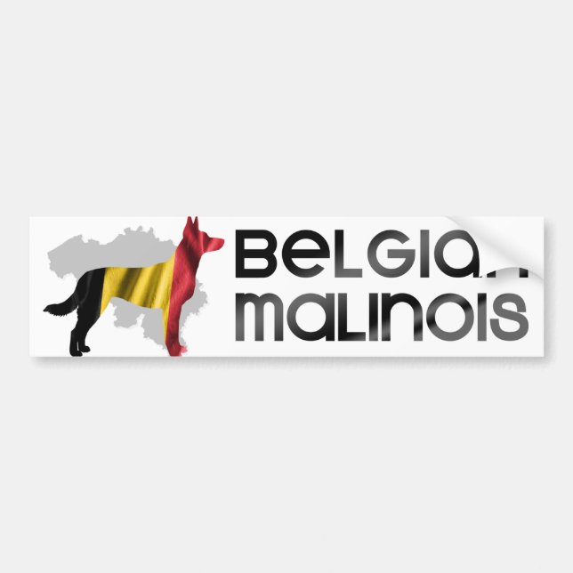 Belgischer Schäfer - Malinois Autoaufkleber (Vorne)