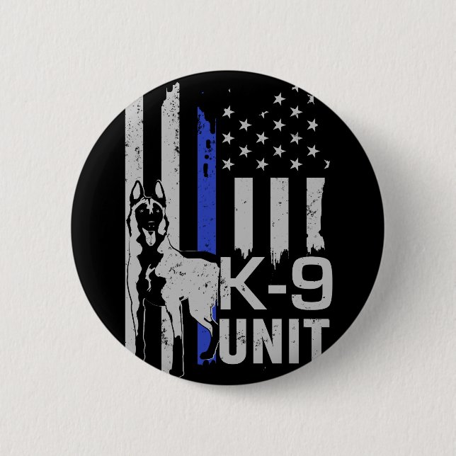 Belgischer Schäfer - Malinois - Einheit K9 Button (Vorderseite)